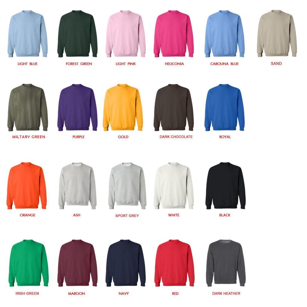 sweatshirt color chart - Westside Gunn Store